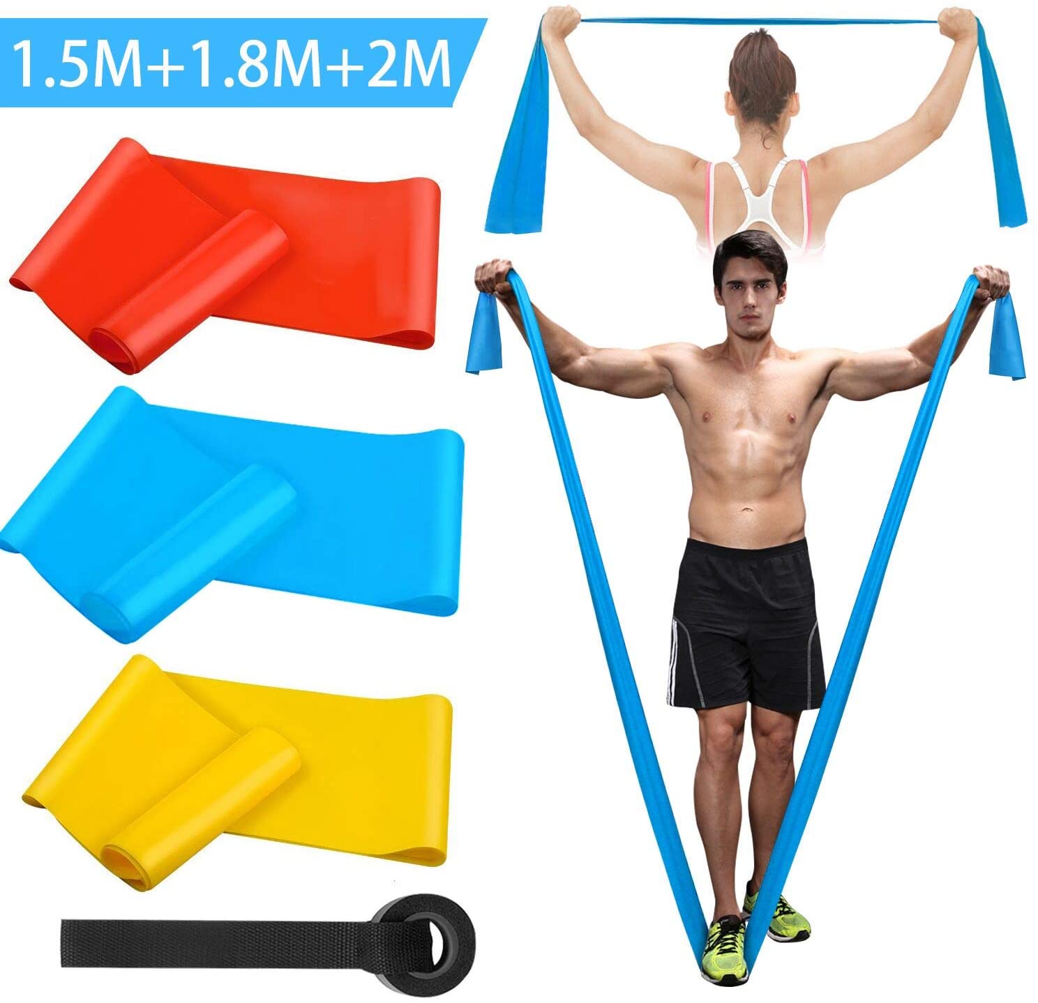 Elastic Fitness Bands 3Pcs Res - огляд і ціна Crossfit Workout Gear