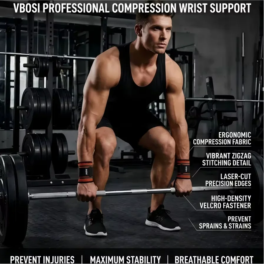 VBOSI Adjustable Wrist Wraps S - огляд і ціна Crossfit Workout Gear