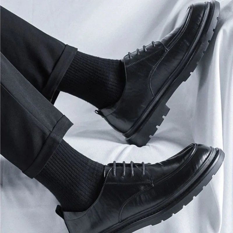 Lace Up Round Toe Men's Leathe - огляд і ціна Crossfit Male