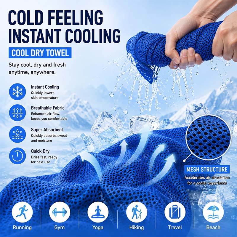 Instant Cooling Towel with EVA - огляд і ціна Crossfit Yoga