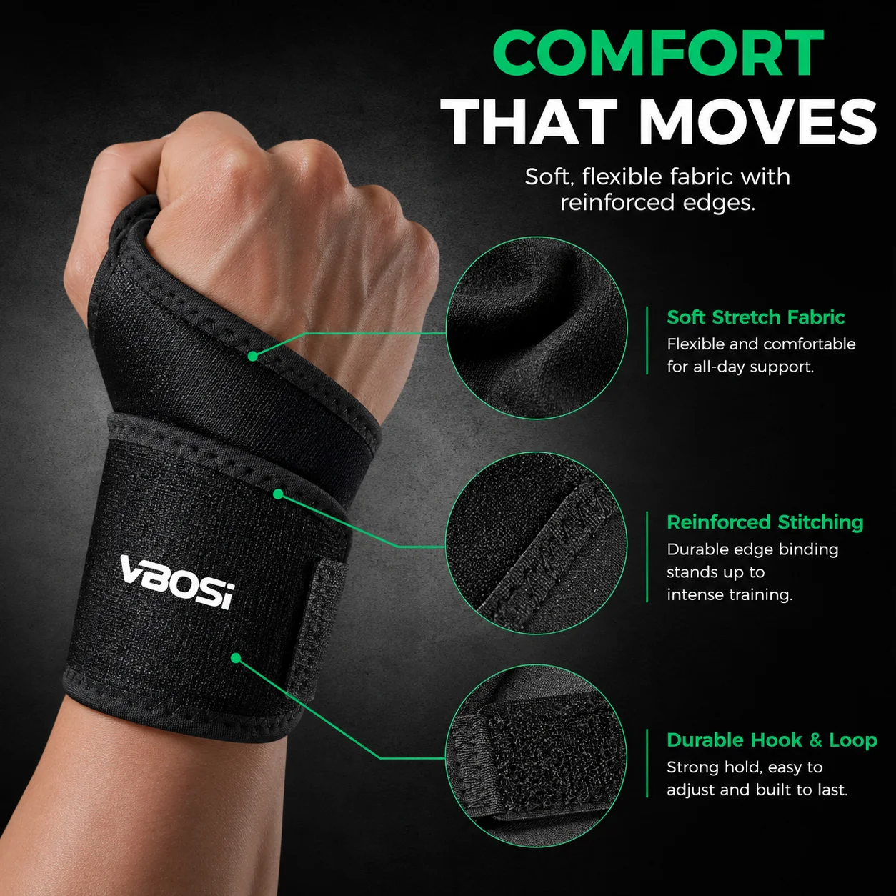 VBSOi Adjustable Wrist Support - огляд і ціна Wrist Wrap Support