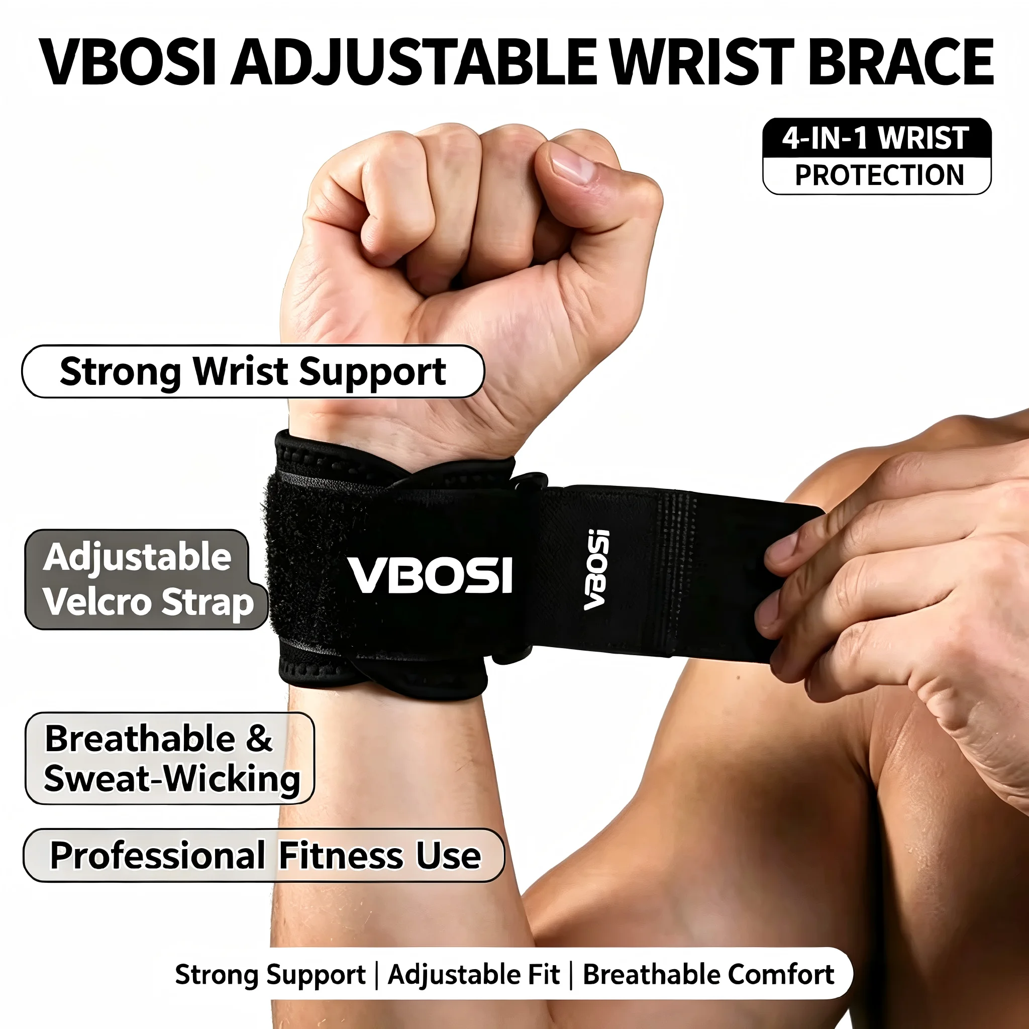 Professional Breathable Wrist  - огляд і ціна Wrist Wrap Support