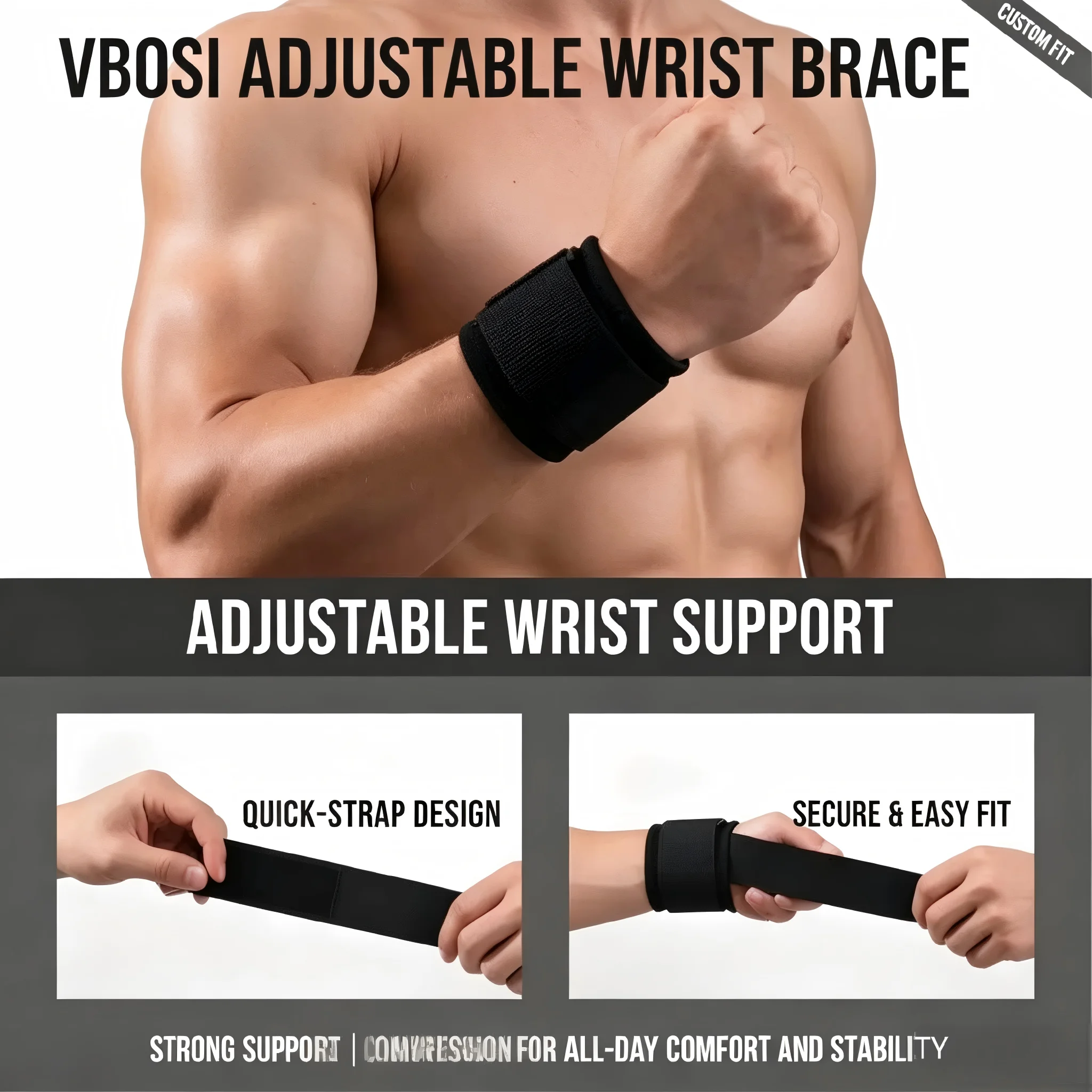 Professional Breathable Wrist  - огляд і ціна Wrist Wrap Support