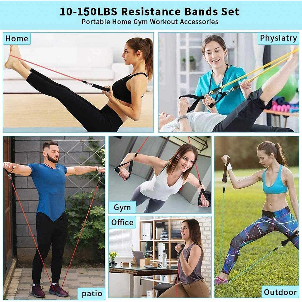 Gym Fitness Resistance Bands f - огляд і ціна Crossfit Workout Gear