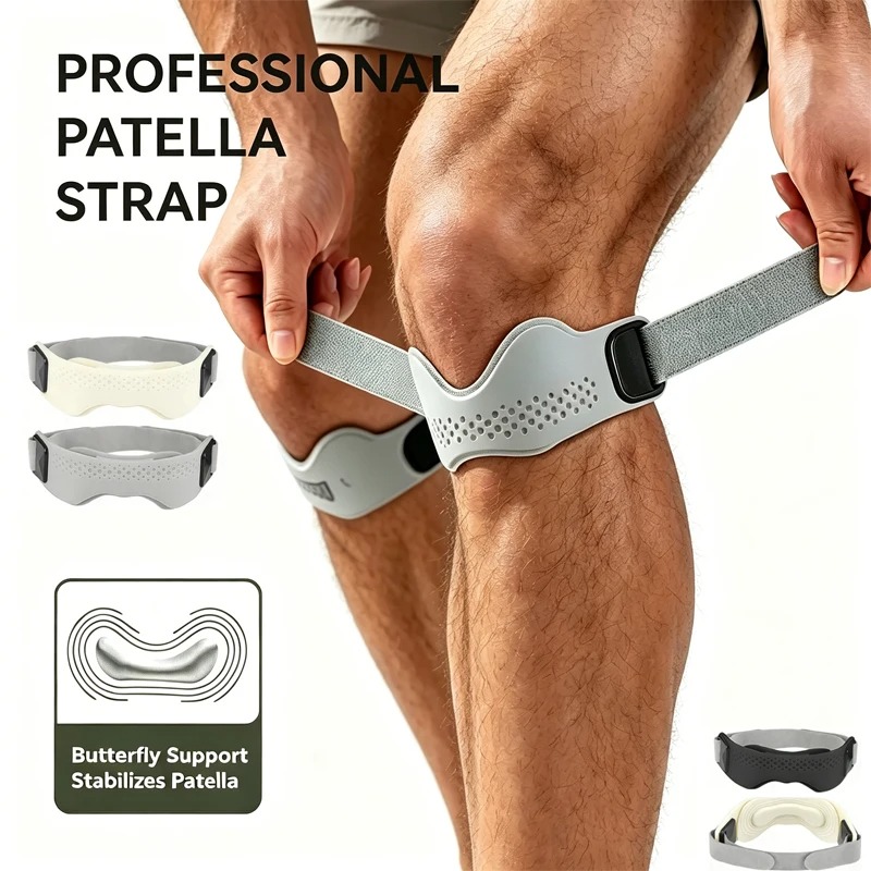 1/2Pcs Silicone Patellar Tendo - огляд і ціна Knee Sleeve Pair