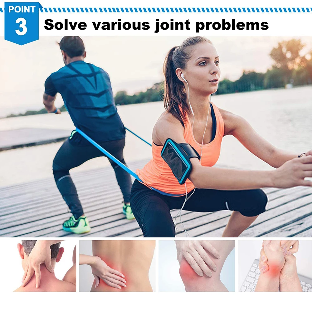 4Pcs/Set Elastic Fitness Bands - огляд і ціна Crossfit Workout Gear